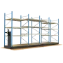 Rayonnage PROFILPLUS monté sur base mobile PROFILROL, finition peinture Epoxy